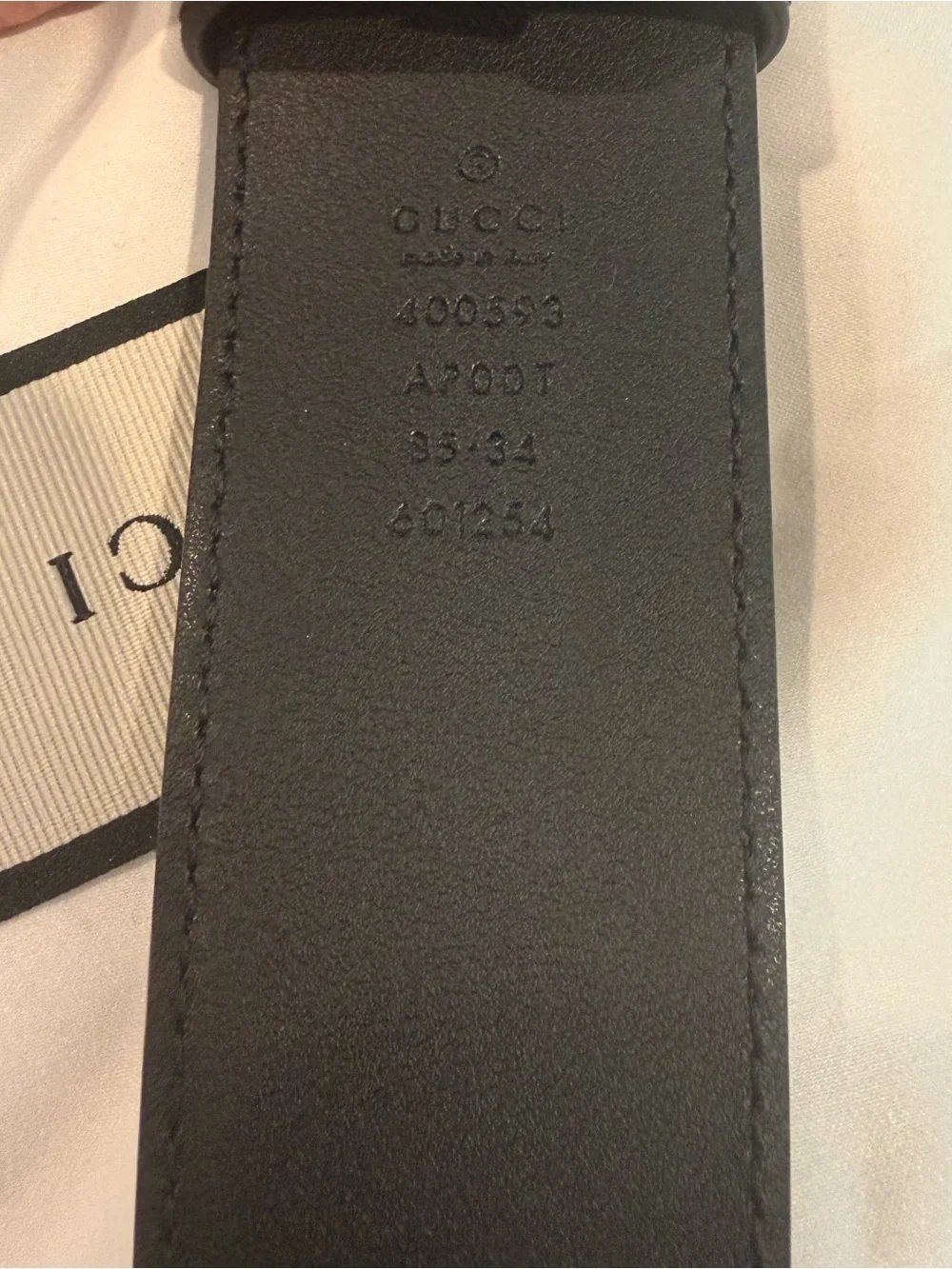 Gucci Black Leather Belt with Gold Double G Logo Buckle